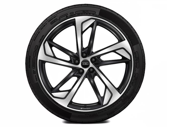 5-eget trapez-design, antracitsort (10J x 22"), Audi Sport