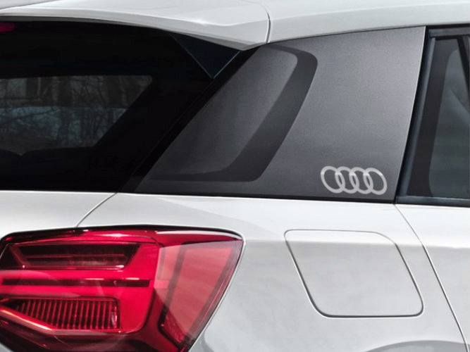 Audi logo som dekorfolie til sideblades