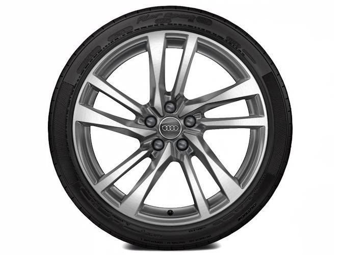 5-dobbelteget design, S-design, kontrastlakeret (8,5J x 19")