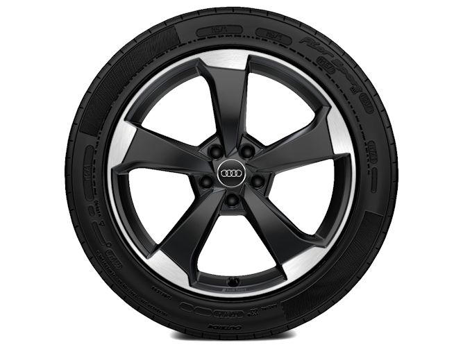 5-eget rotordesign, sort (8J x 19"), Audi Sport