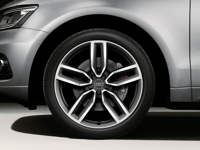 5-dobbelteget stjernedesign, titaniumoptik (8,5J x 21"), Audi Sport