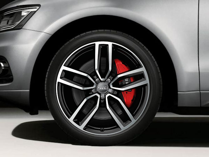 5-dobbelteget stjernedesign, sort (8,5J x 21"), Audi Sport