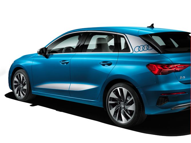 Dekorfolie til Sportback - dørsider og C-stolpe i Florettsølv