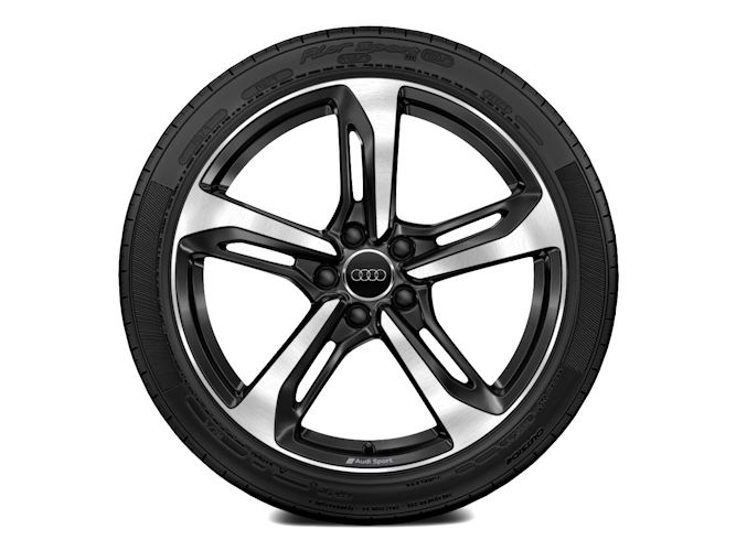5-eget blade-design, sort (9J x 19"), Audi Sport