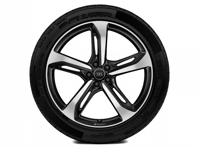 5-eget blade-design, sort (9,5J x 21"), Audi Sport