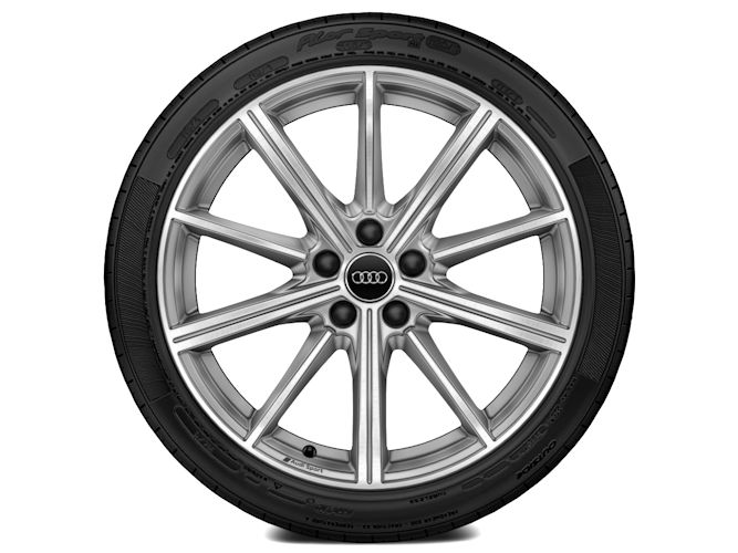 10-eget stjernedesign, platinoptik (8,5J x 19"), Audi Sport